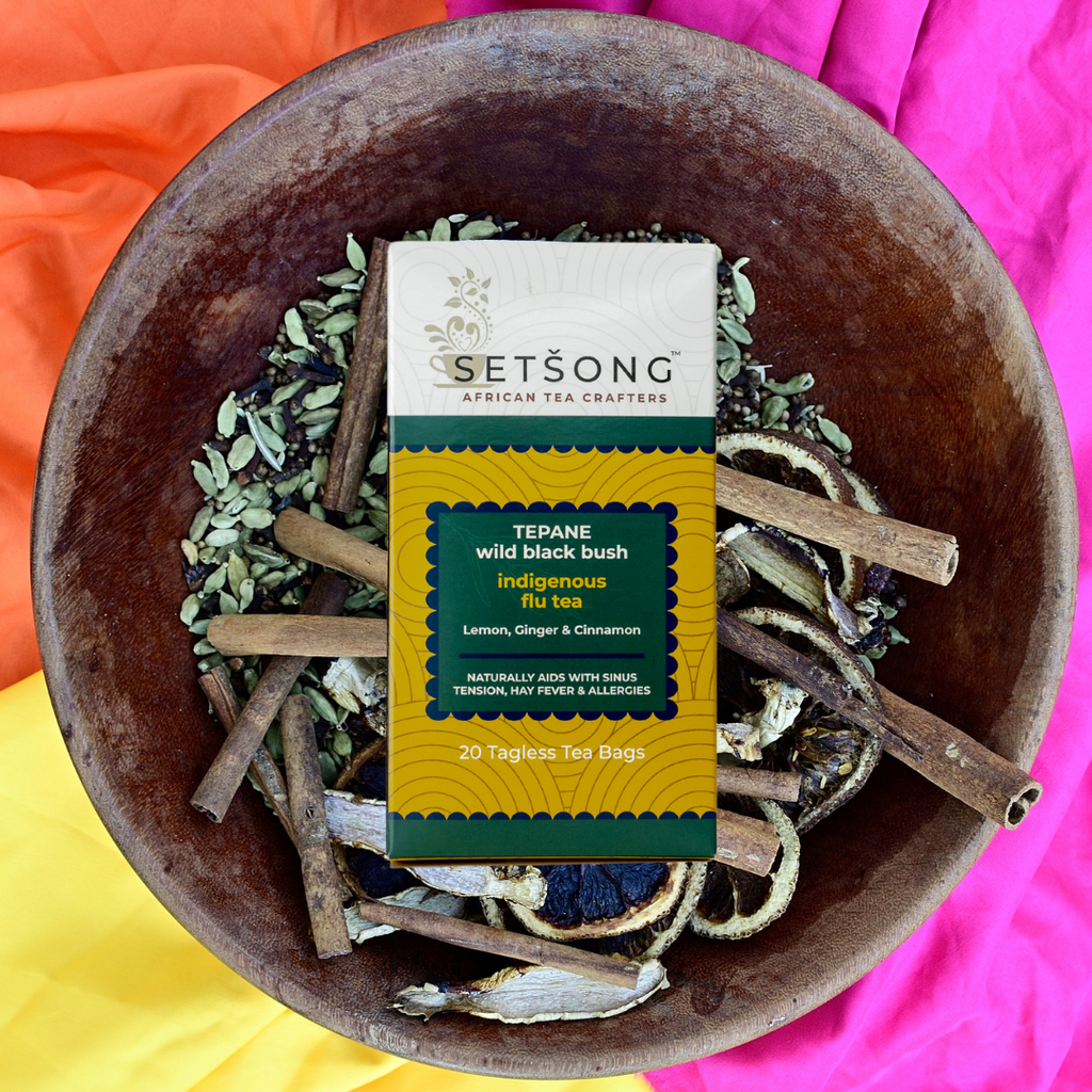 Tepane Tea Flu Tea - Tepane Black Bush Tea | Lemon, Ginger & Cinnamon