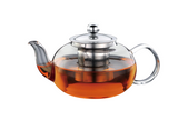 800ml Glass Teapot with Stainless Steel Infuser & Lid